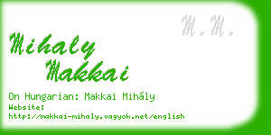 mihaly makkai business card